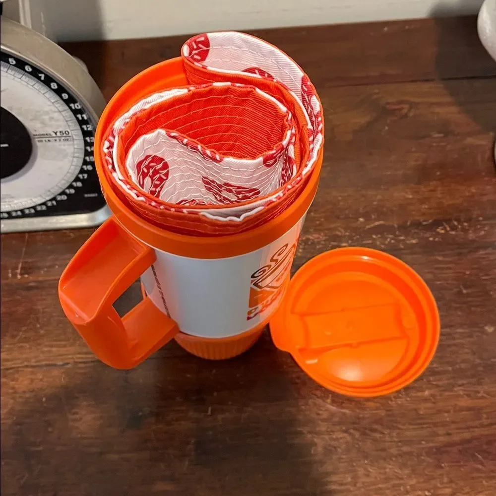 Dunkin Donuts Whirley insulated commuter coffee cup mug retro Bucket Hat Cap NEW